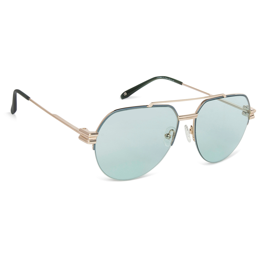 John Jacobs Gold Half Rim Aviator left side