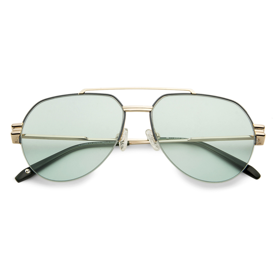 John Jacobs Gold Half Rim Aviator right side