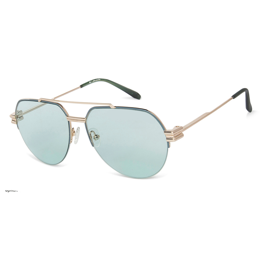 John Jacobs Gold Half Rim Aviator left side