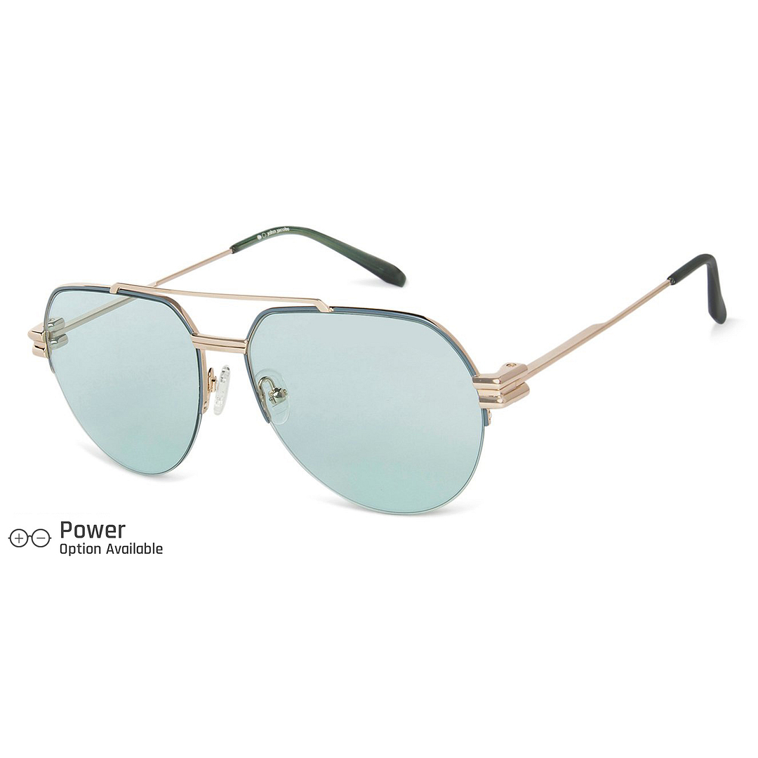 John Jacobs Gold Half Rim Aviator right side