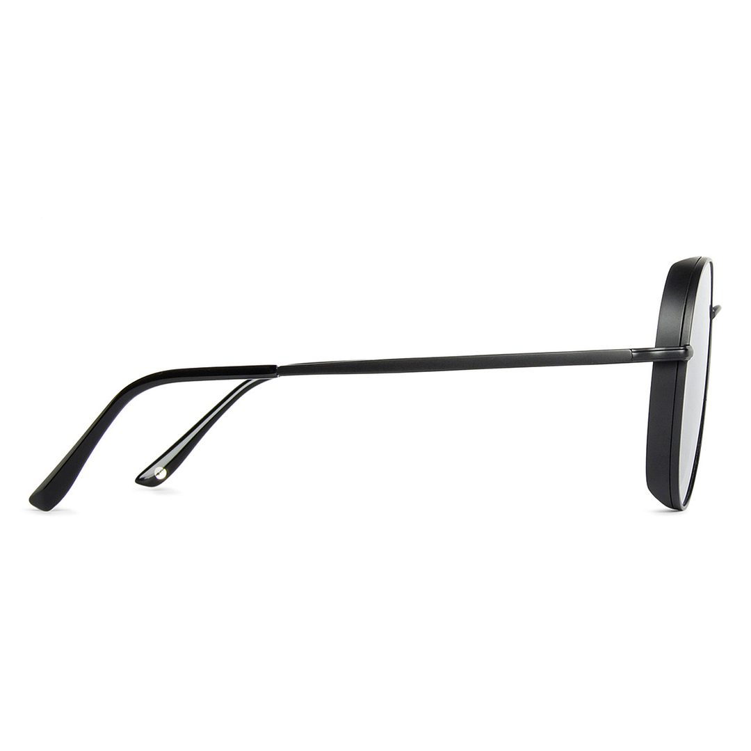 John Jacobs Black Full Rim Aviator left side