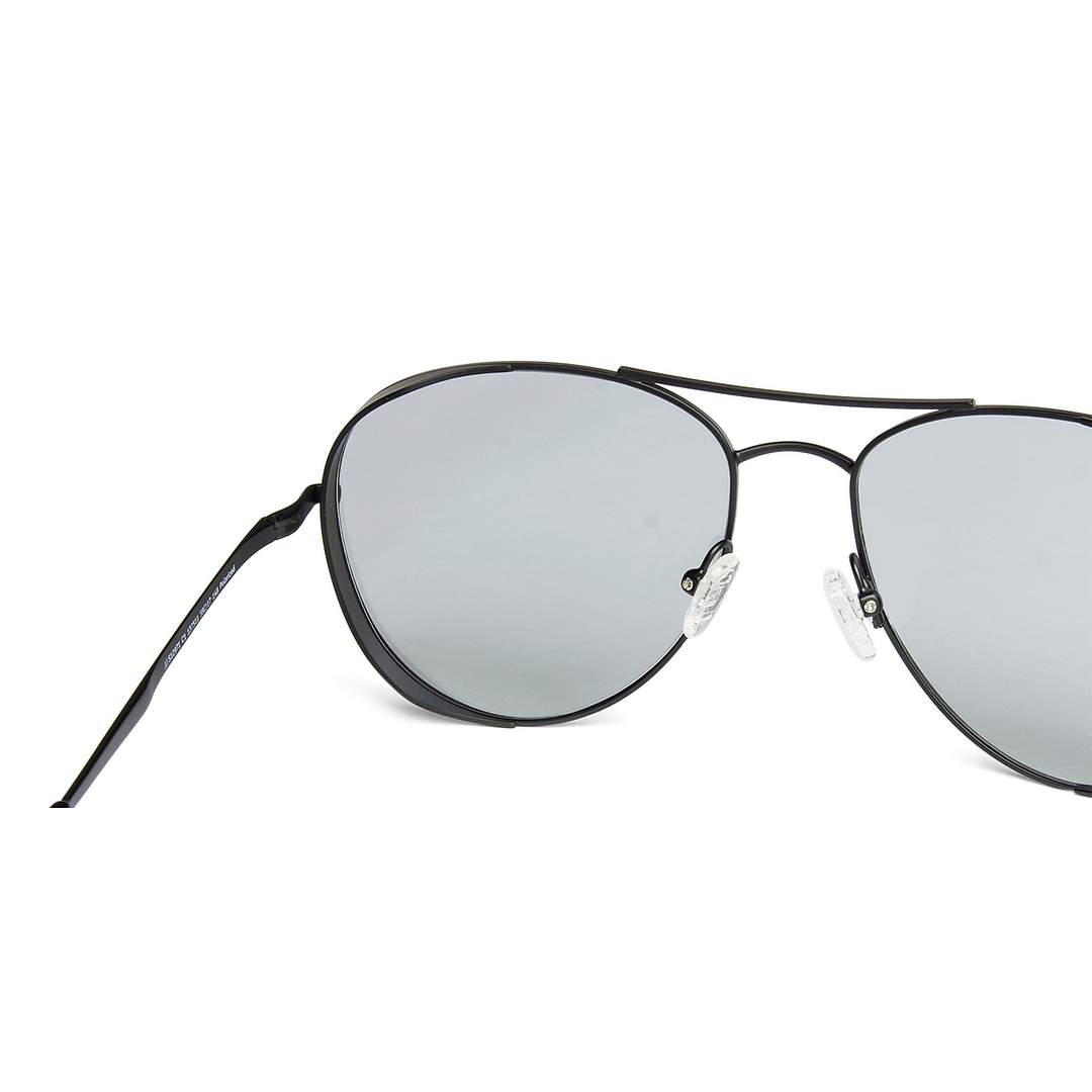 John Jacobs Black Full Rim Aviator right side
