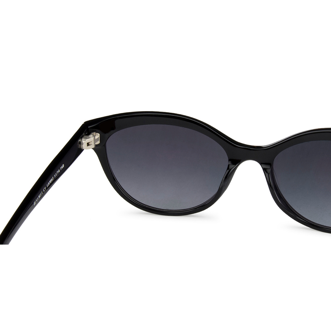 John Jacobs Black Full Rim Cat Eye right side