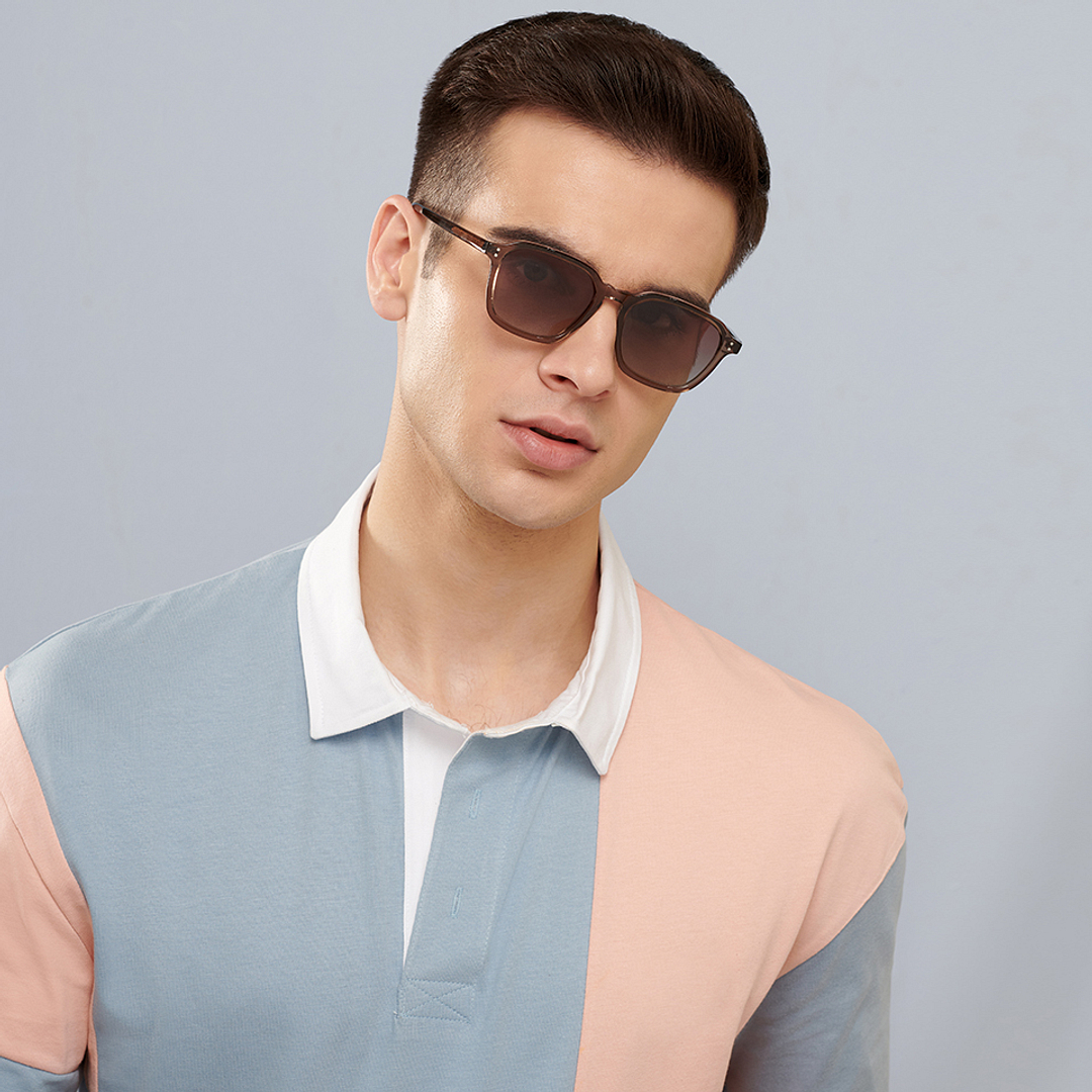 John Jacobs Online Light Brown Full Rim Square left side