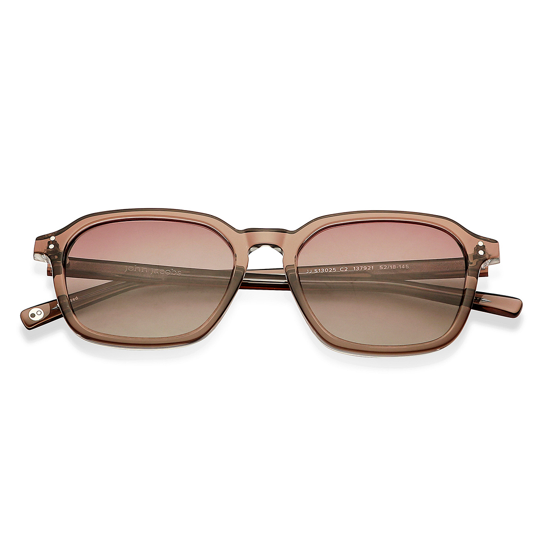 John Jacobs Online Light Brown Full Rim Square left side