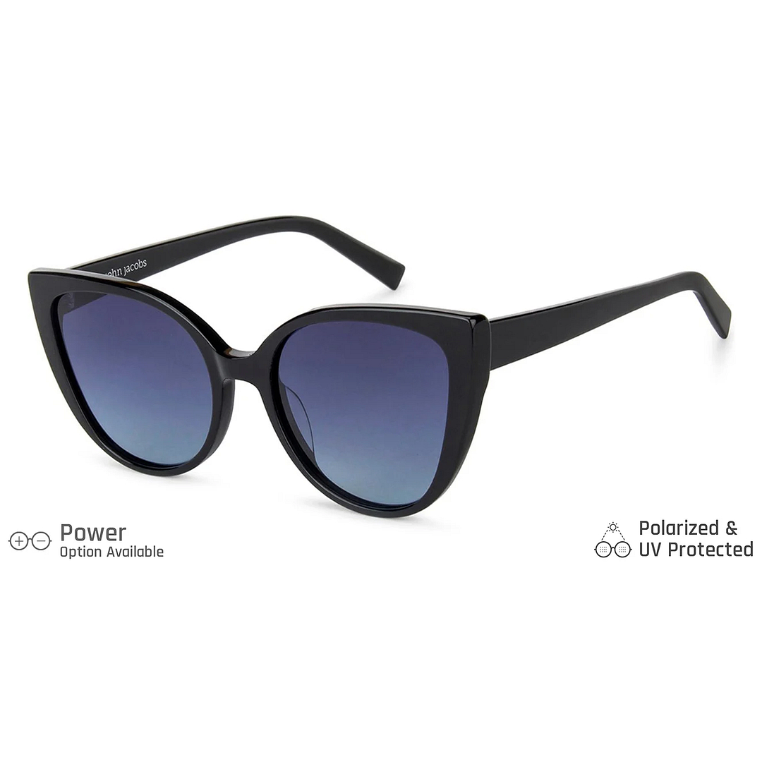 John Jacobs Black Full Rim Cat Eye right side