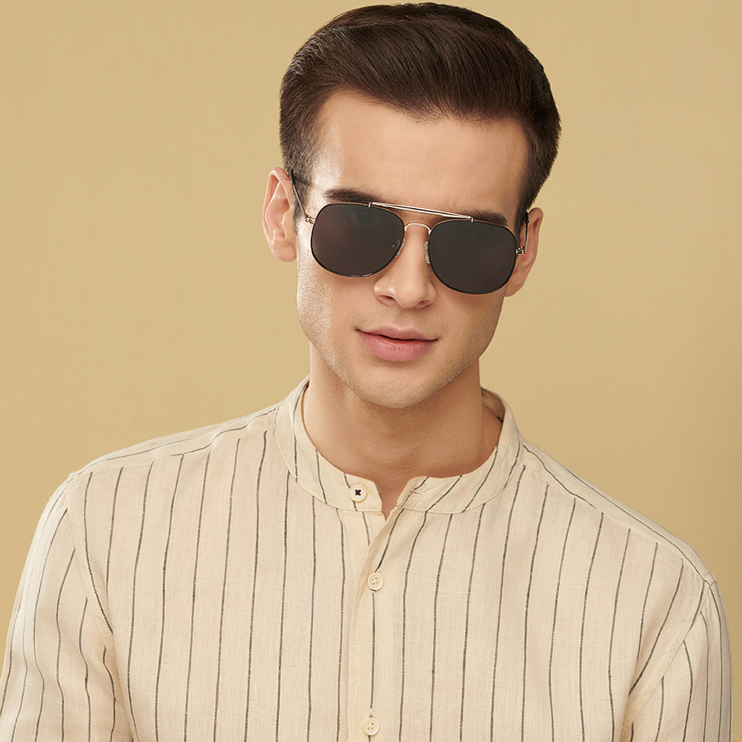 John Jacobs Silver Full Rim Square right side