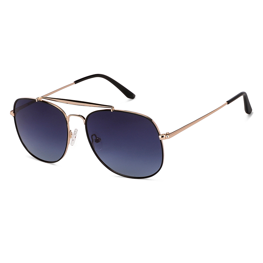 John Jacobs Gold Full Rim Aviator right side