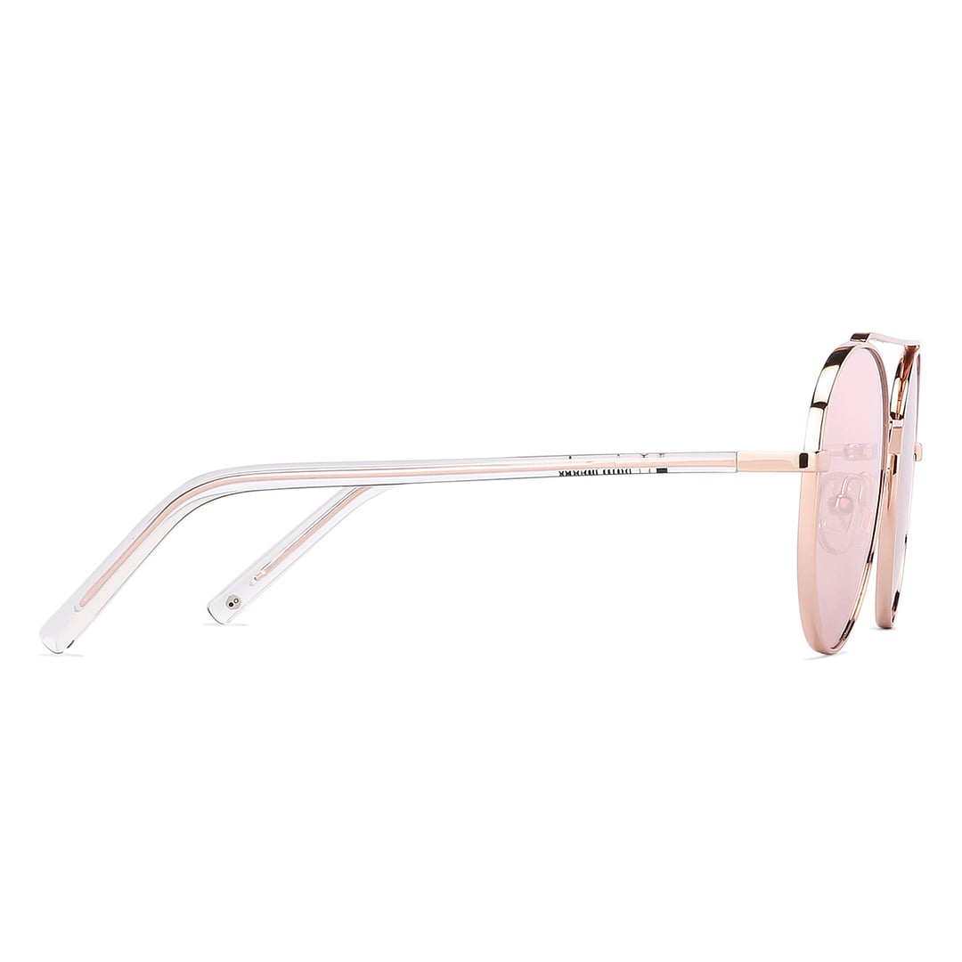 John Jacobs Gold Full Rim Round left side