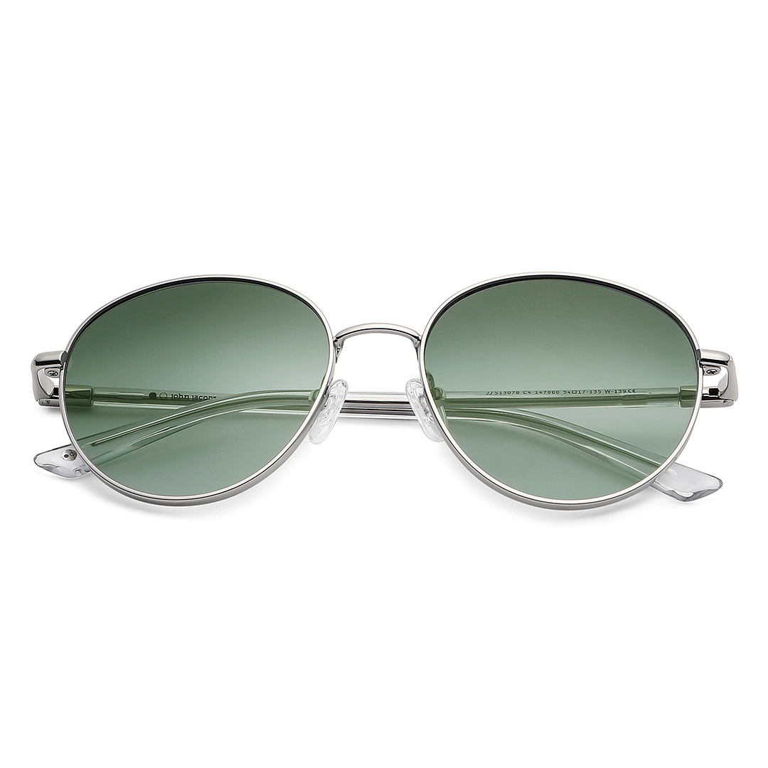 John Jacobs Silver Full Rim Round left side