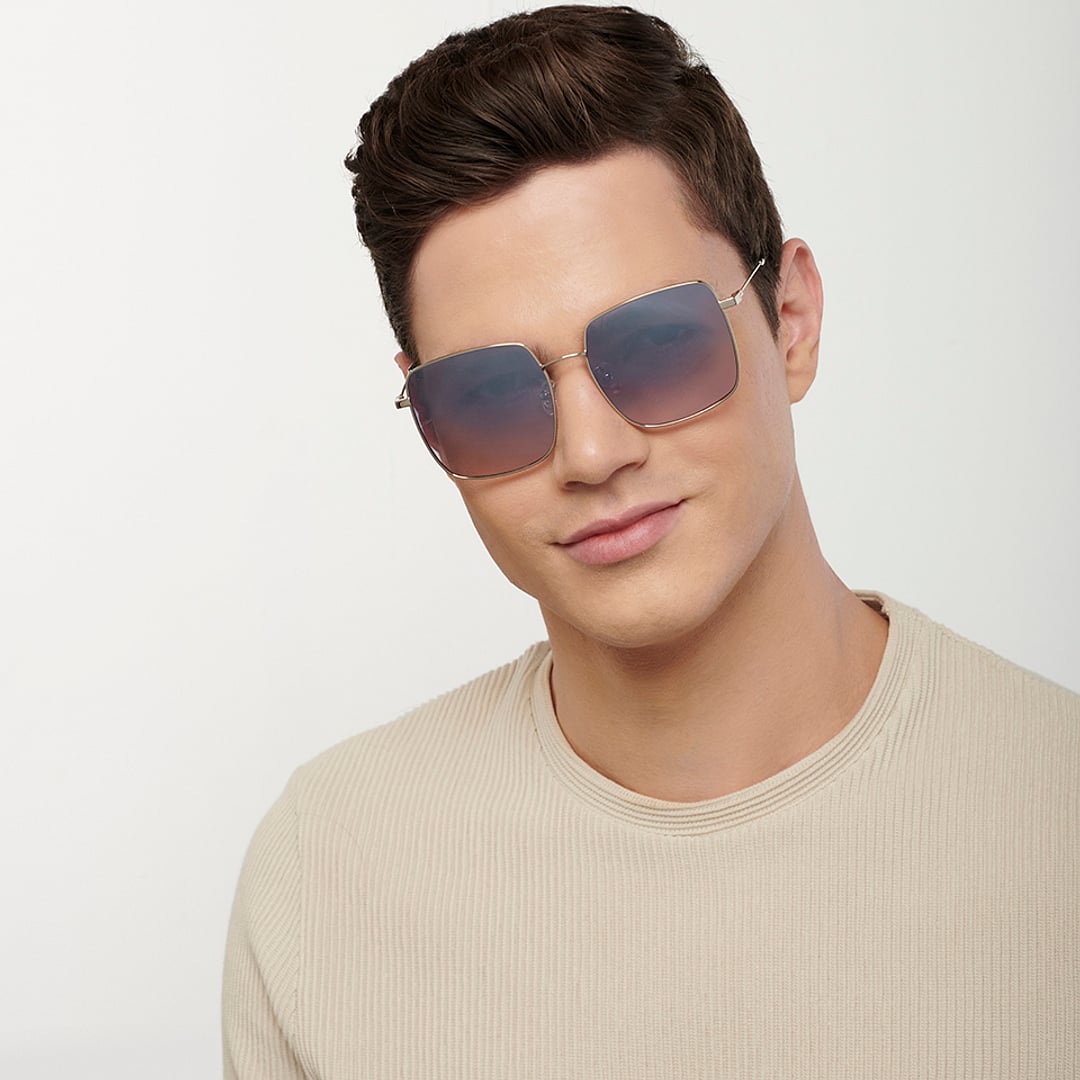John Jacobs Silver Full Rim Square left side