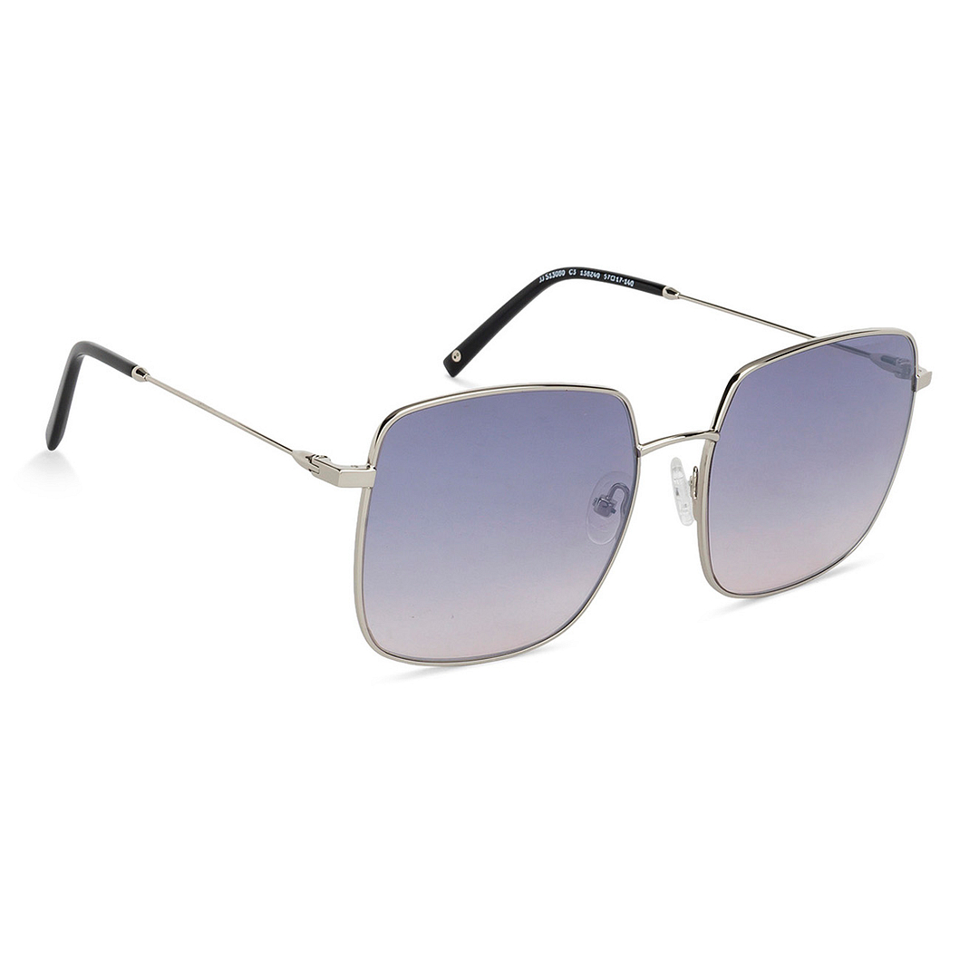 John Jacobs Silver Full Rim Square left side