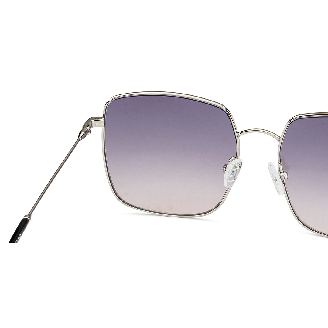 John Jacobs Silver Full Rim Square left side