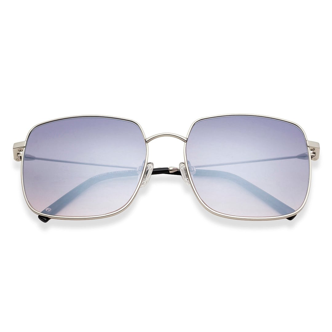 John Jacobs Silver Full Rim Square right side