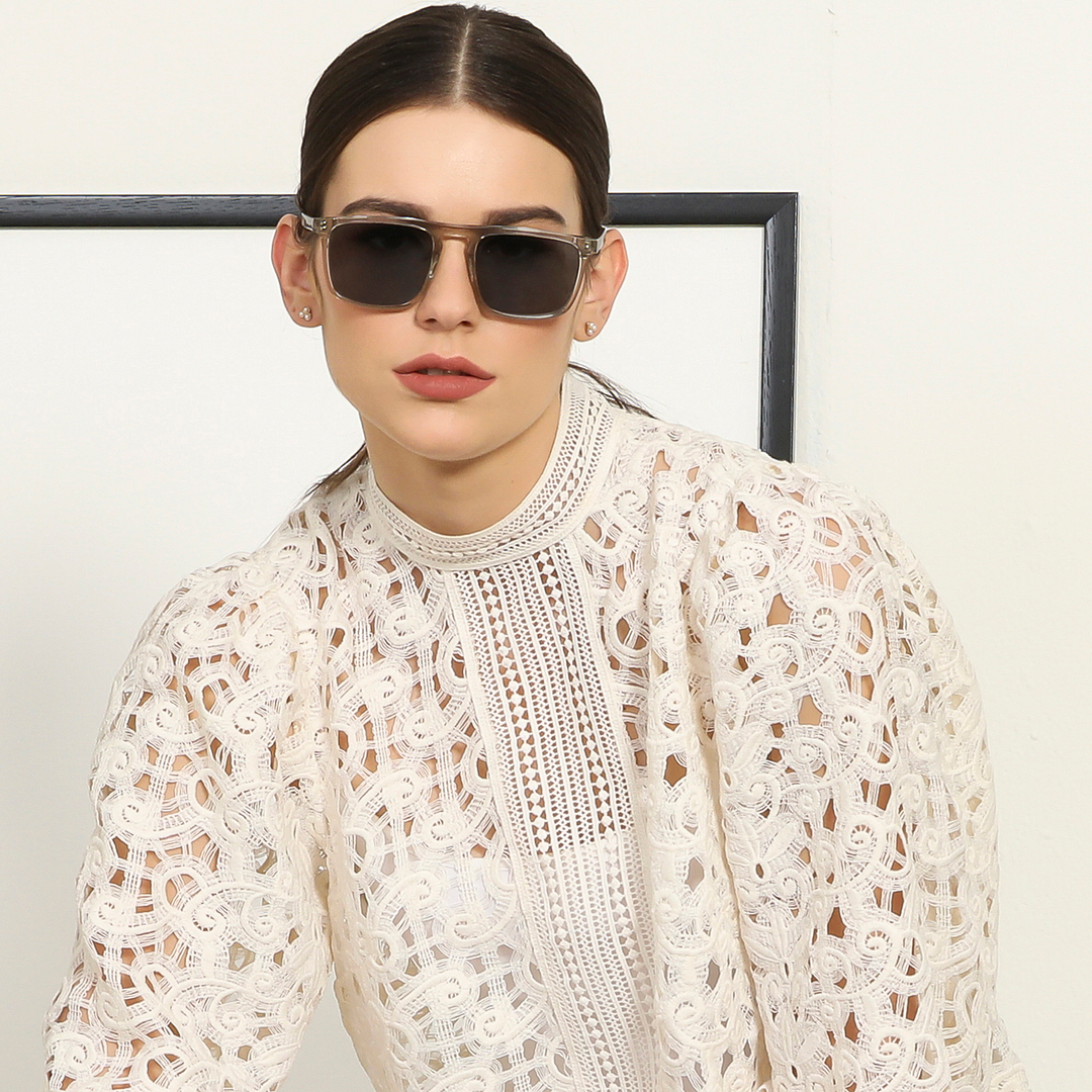 John Jacobs Grey Full Rim Rectangle right side