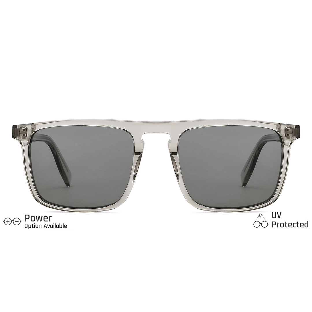 John Jacobs Grey Full Rim Rectangle left side