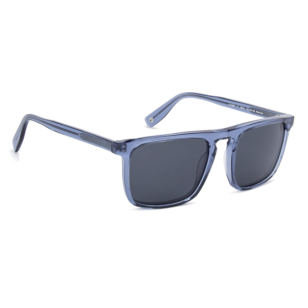 John Jacobs Blue Full Rim Rectangle left side