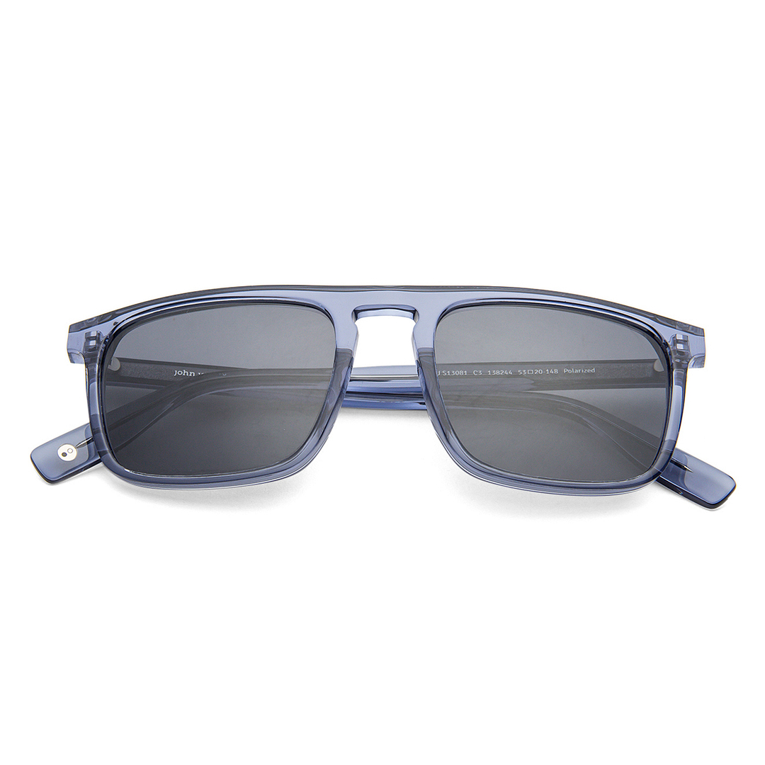 John Jacobs Blue Full Rim Rectangle right side