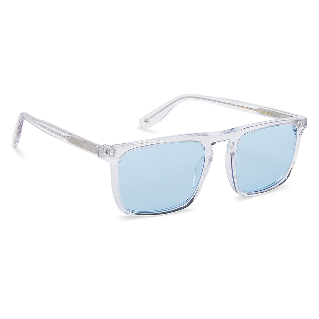 John Jacobs Crystal Transparent Full Rim Rectangle left side