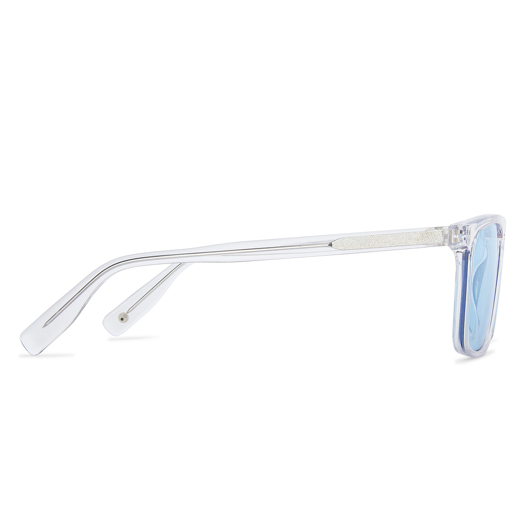 John Jacobs Crystal Transparent Full Rim Rectangle right side
