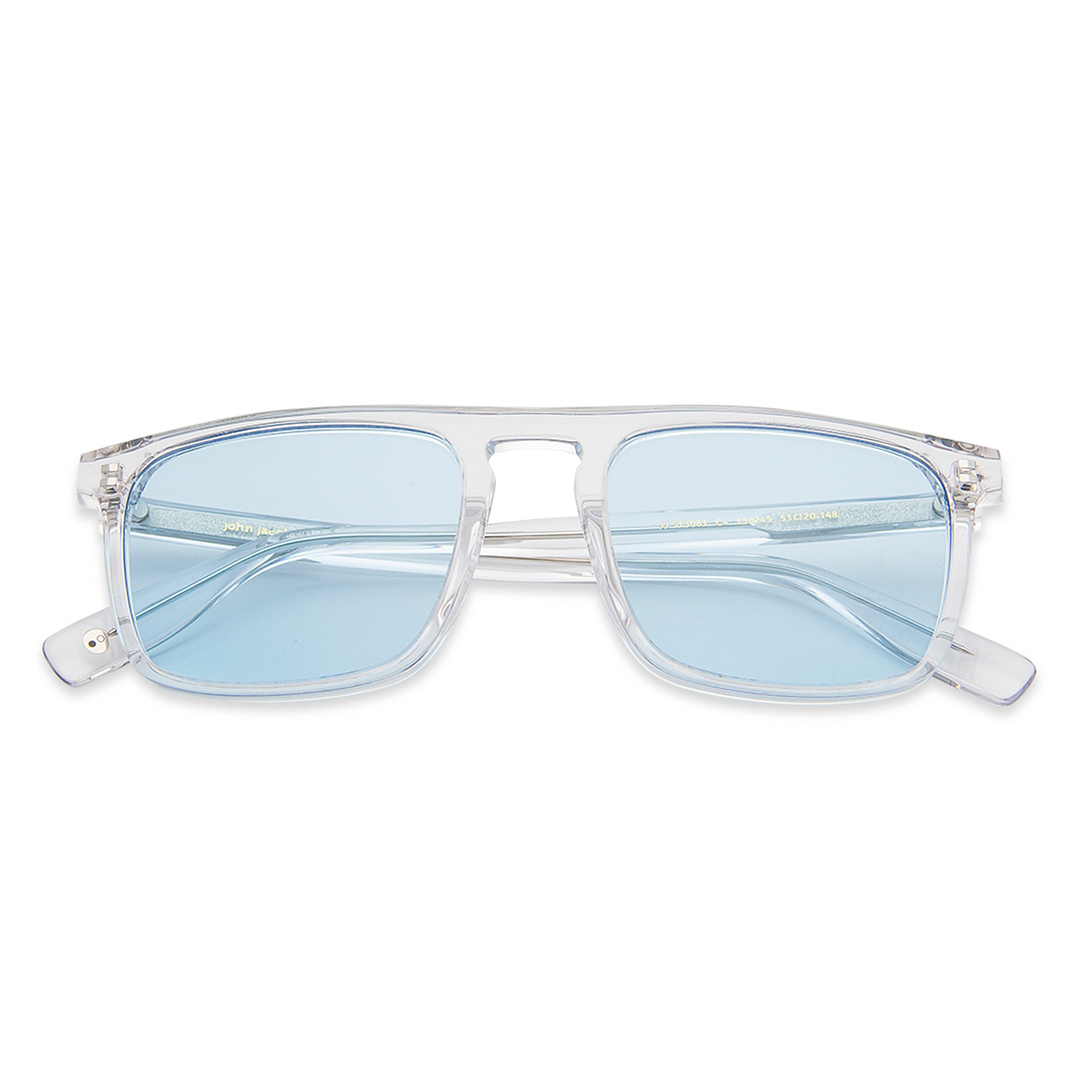 John Jacobs Crystal Transparent Full Rim Rectangle right side