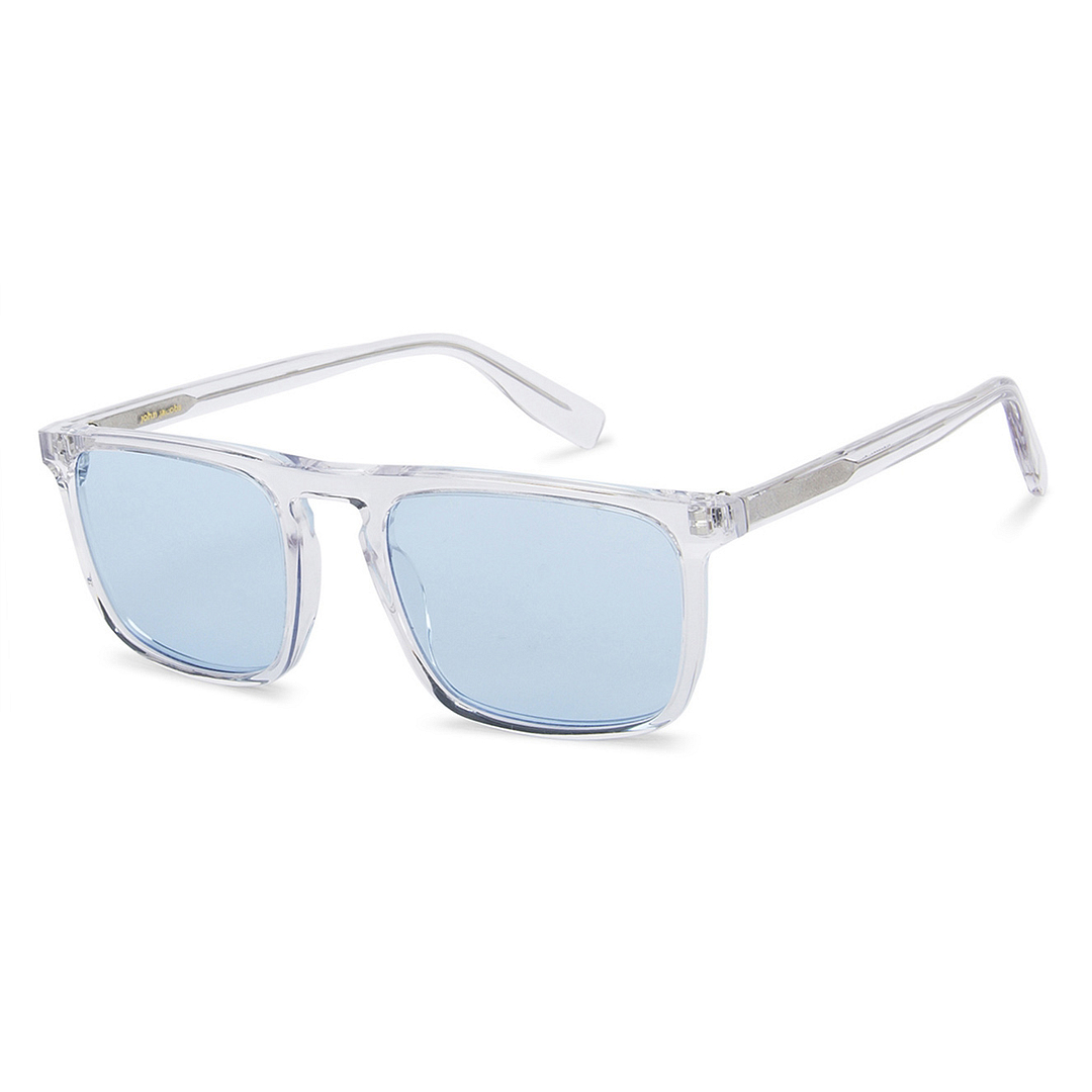 John Jacobs Crystal Transparent Full Rim Rectangle left side
