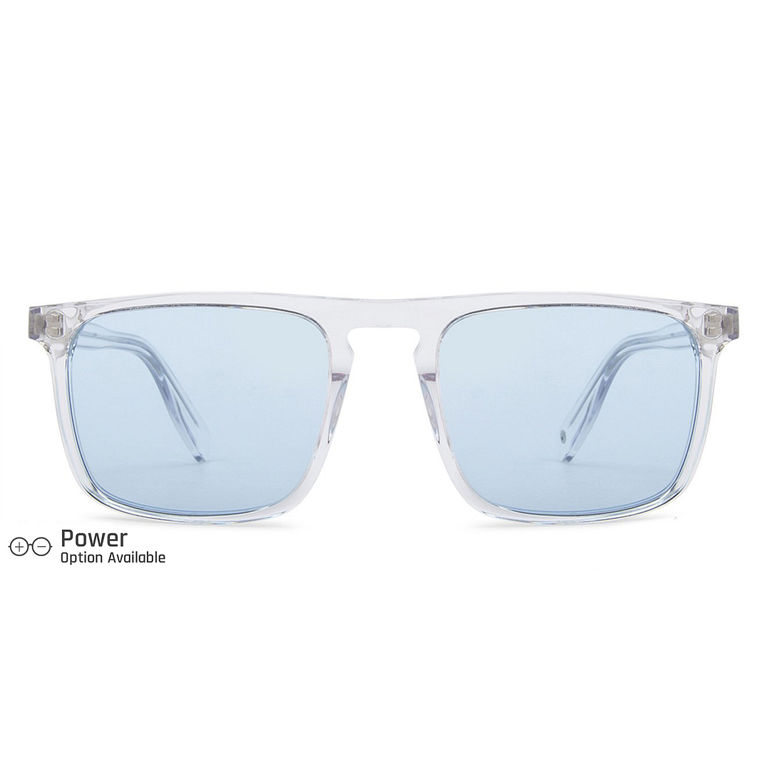 John Jacobs Crystal Transparent Full Rim Rectangle right side