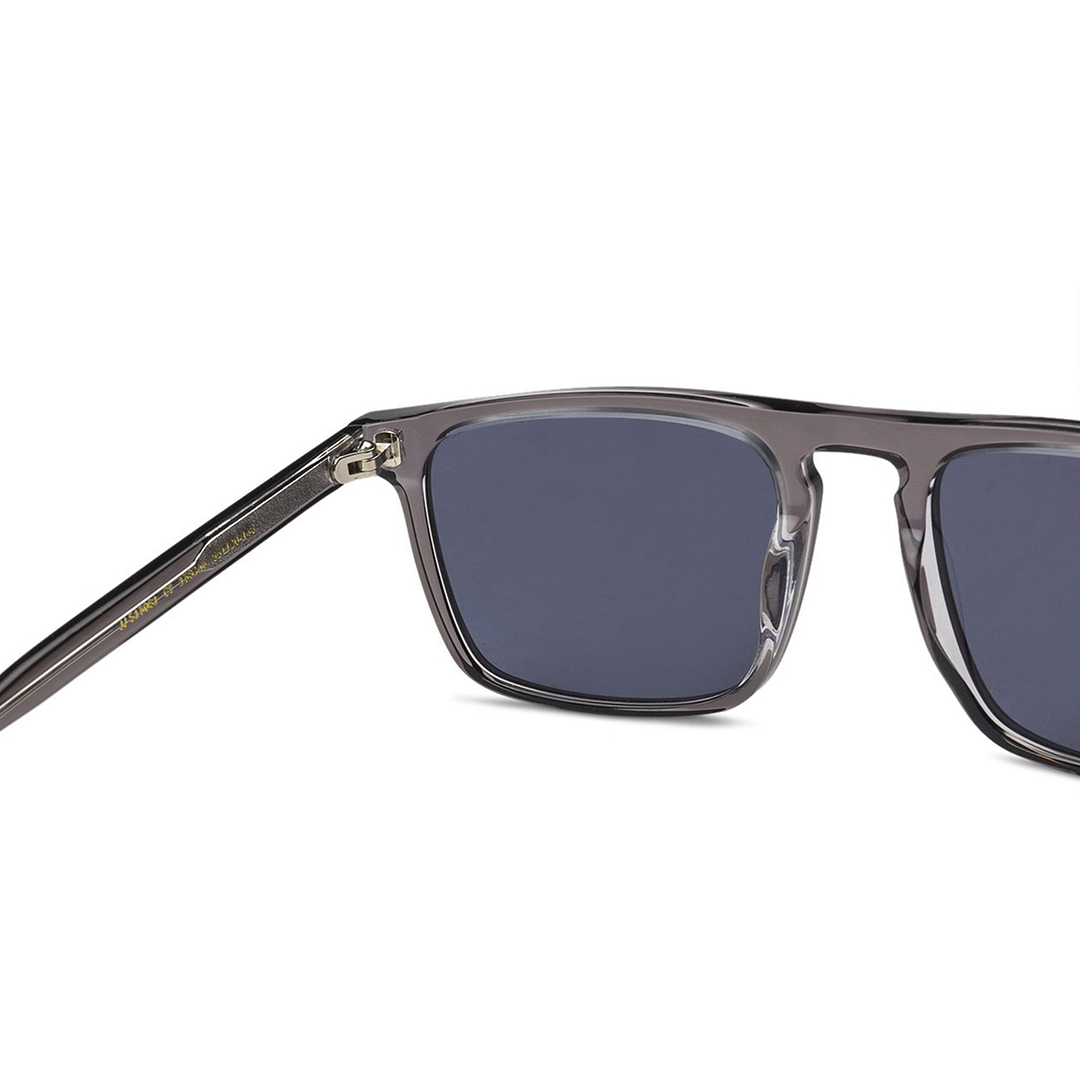 John Jacobs Grey Transparent Full Rim Rectangle right side