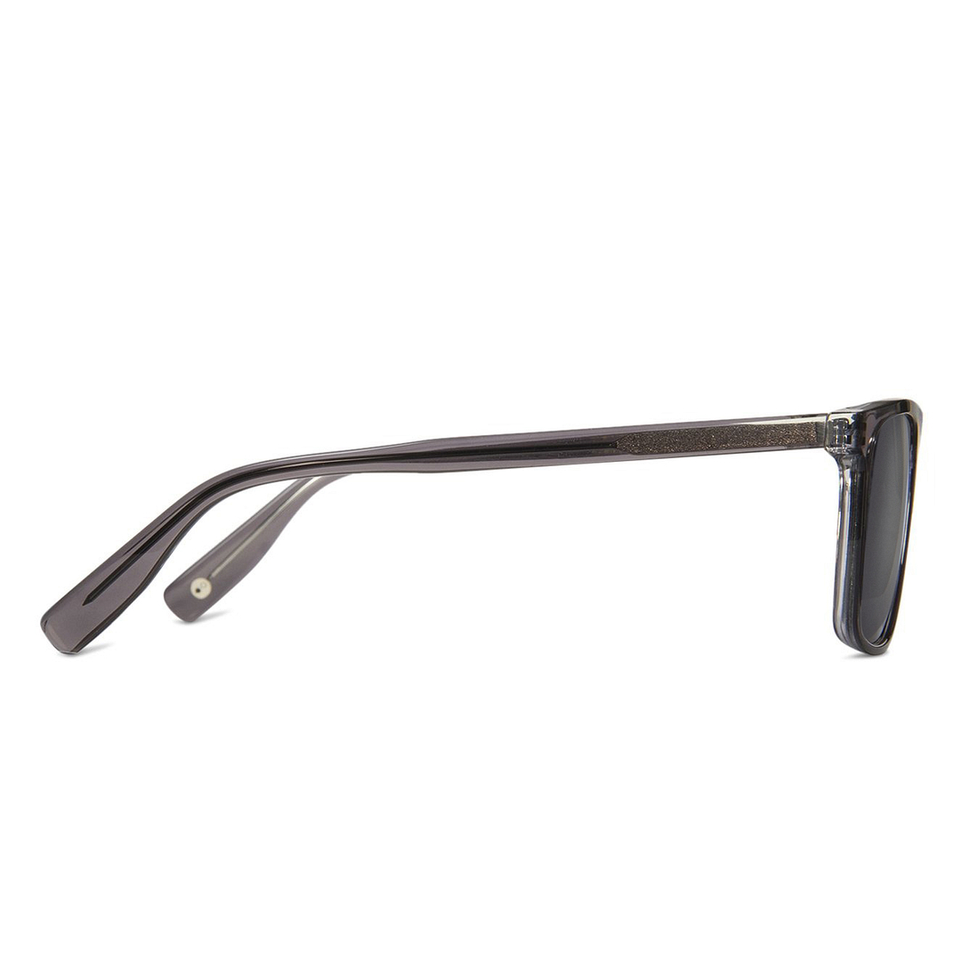 John Jacobs Grey Transparent Full Rim Rectangle left side