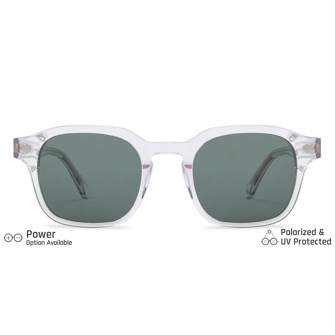 John Jacobs Online Crystal Transparent Full Rim Square right side