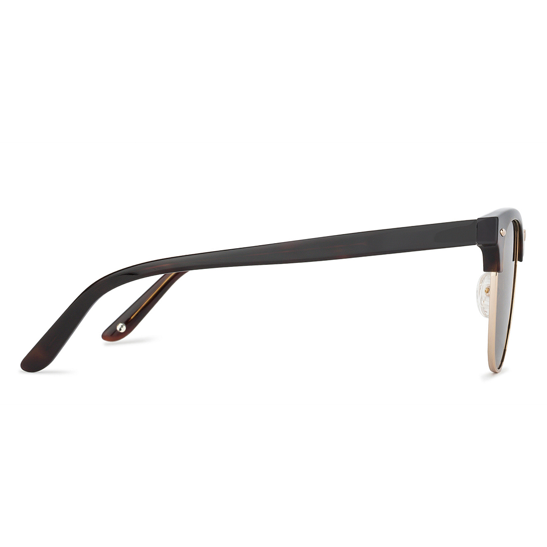 John Jacobs Online Golden Brown Full Rim Clubmaster left side