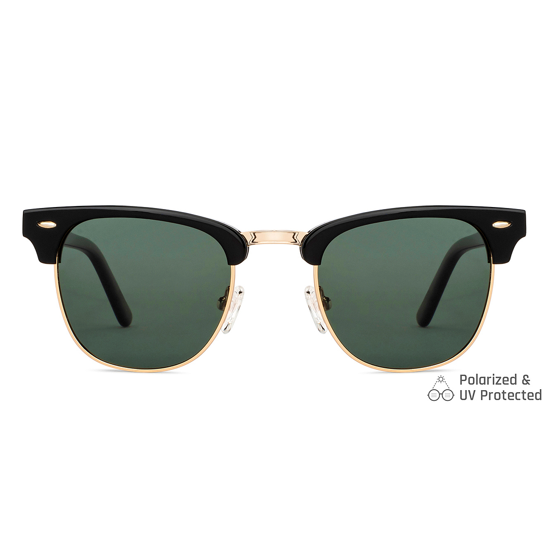 John Jacobs Online Black Full Rim Clubmaster left side