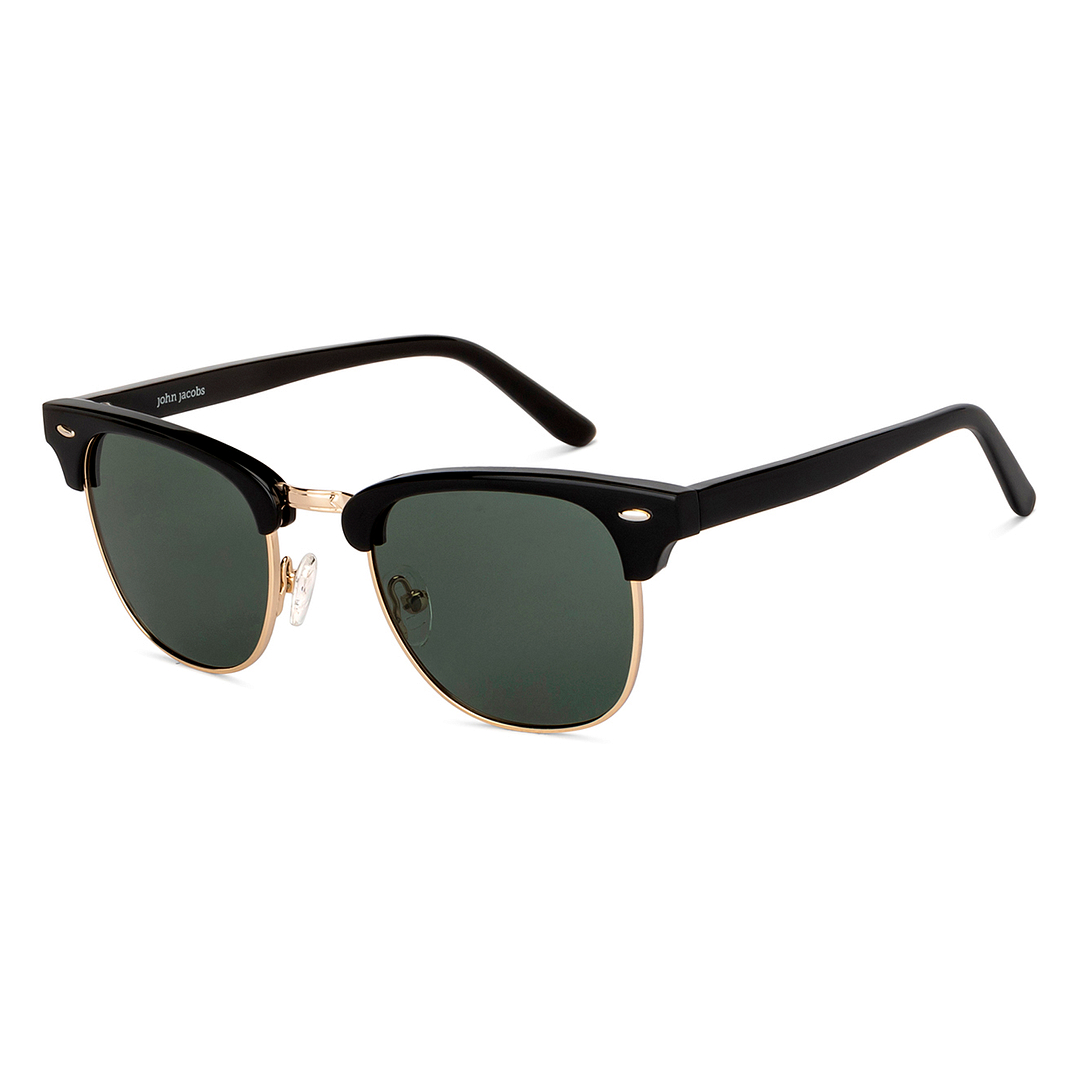 John Jacobs Online Black Full Rim Clubmaster right side