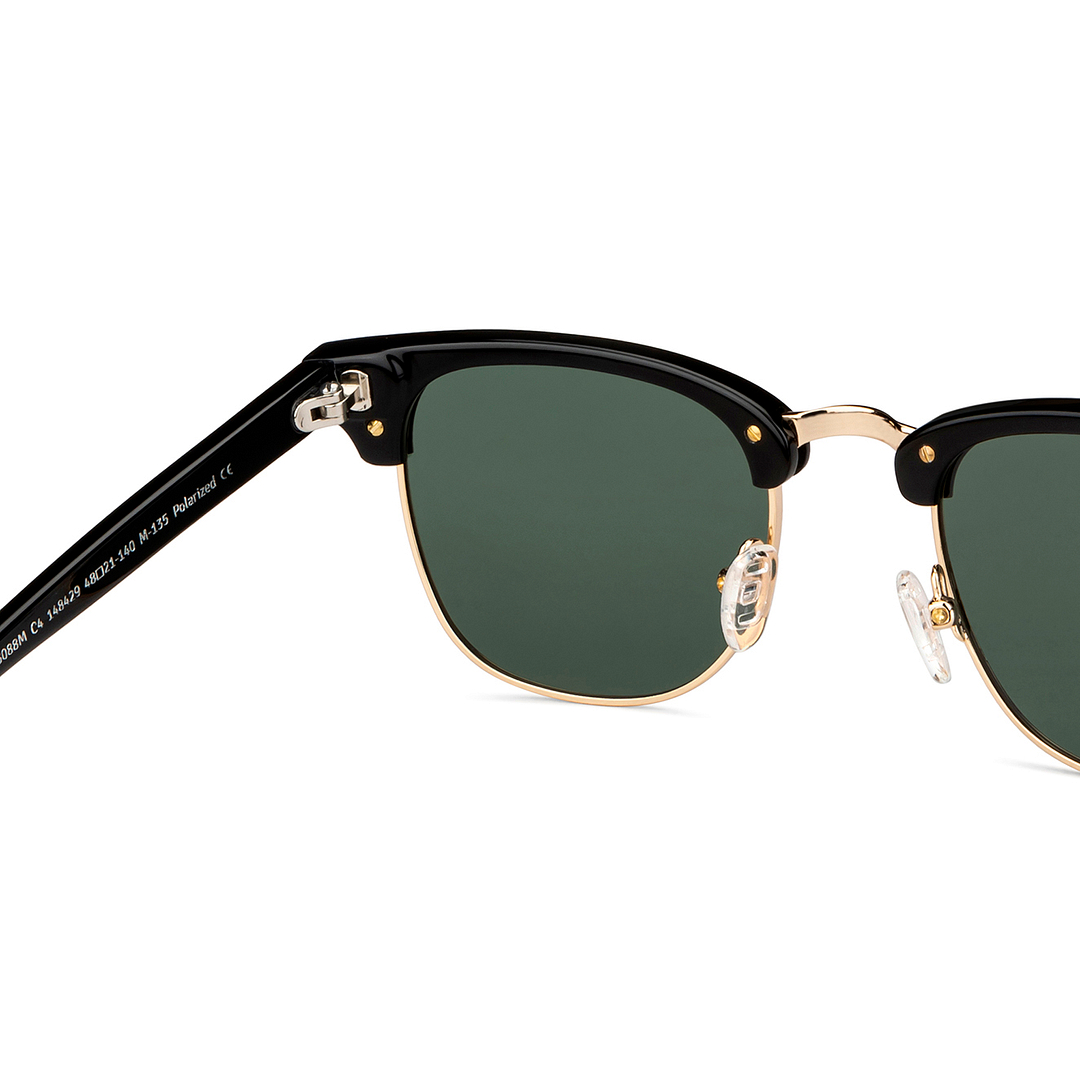 John Jacobs Online Black Full Rim Clubmaster right side