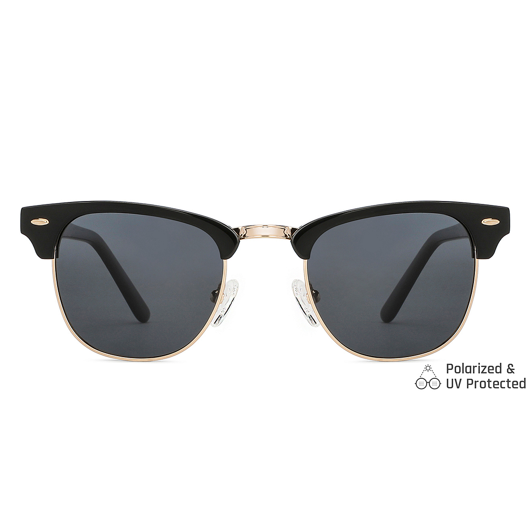 John Jacobs Black Full Rim Clubmaster left side