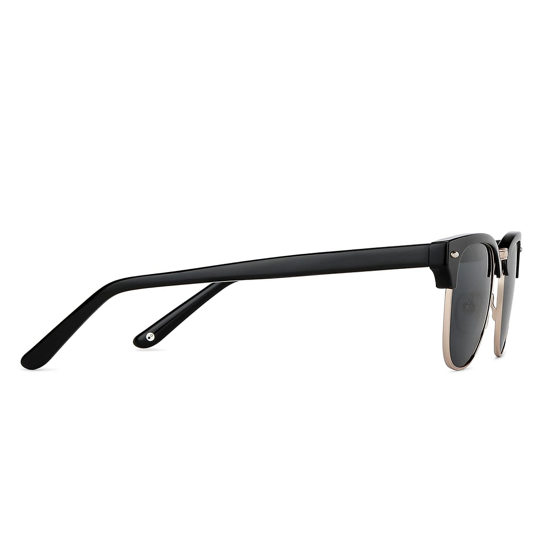 John Jacobs Black Full Rim Clubmaster left side