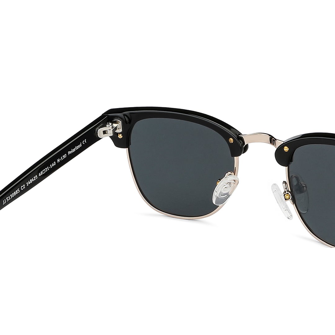 John Jacobs Black Full Rim Clubmaster right side