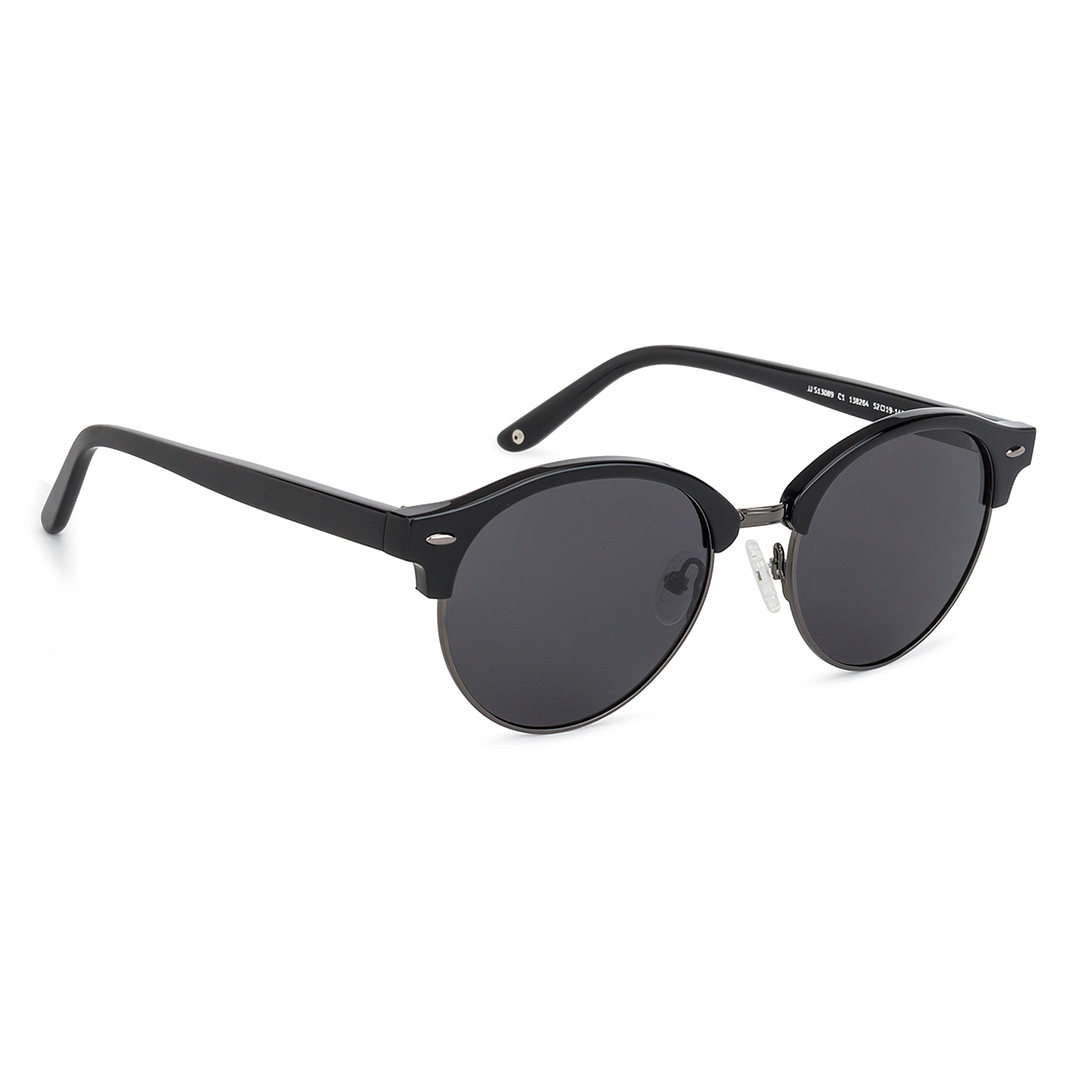 John Jacobs Black Full Rim Clubmaster left side