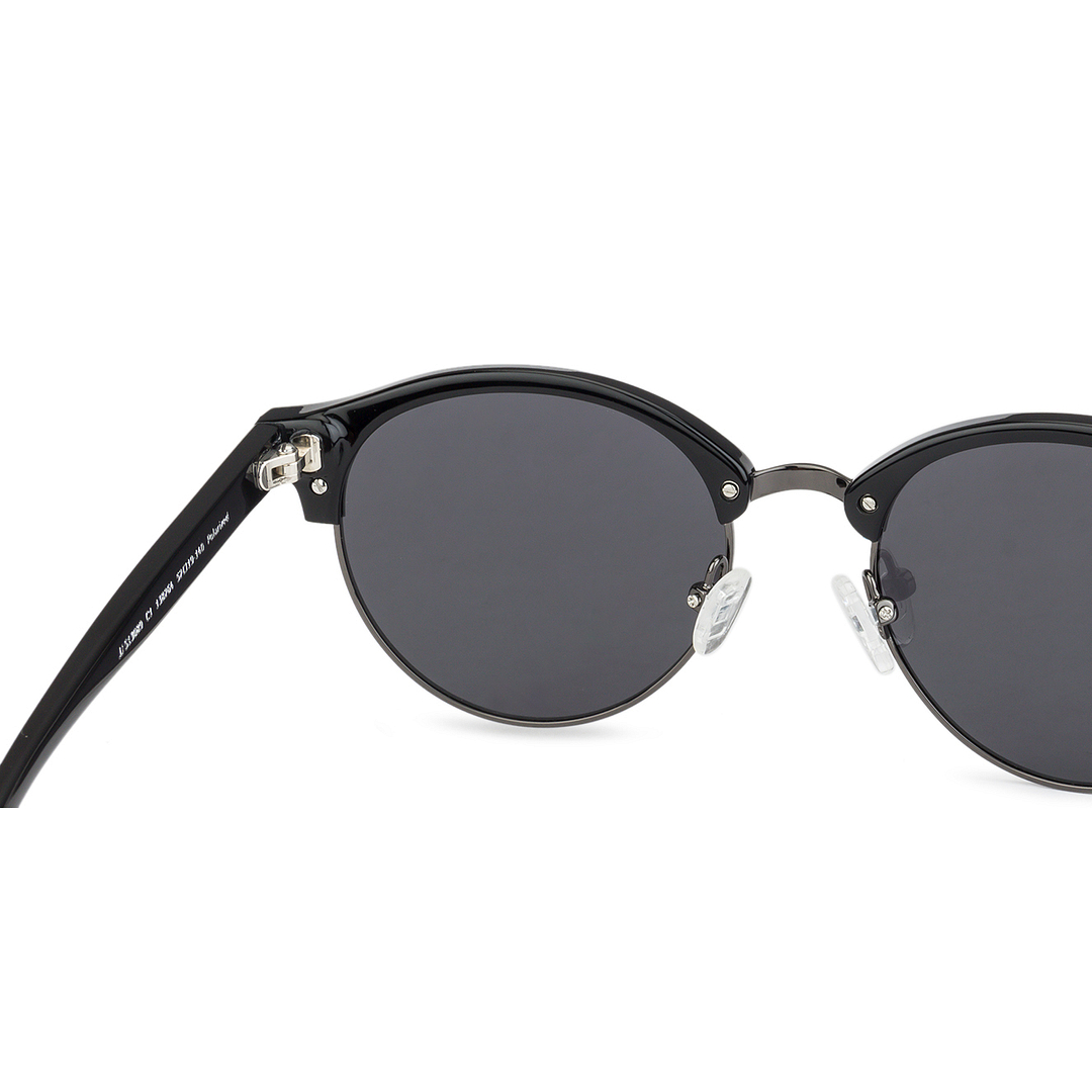John Jacobs Black Full Rim Clubmaster left side