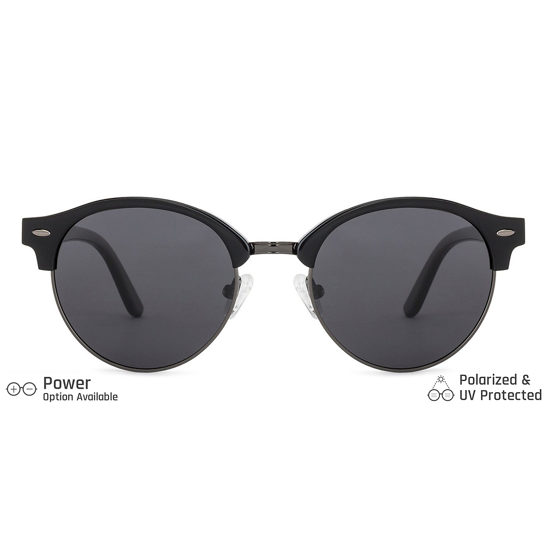 John Jacobs Black Full Rim Clubmaster right side