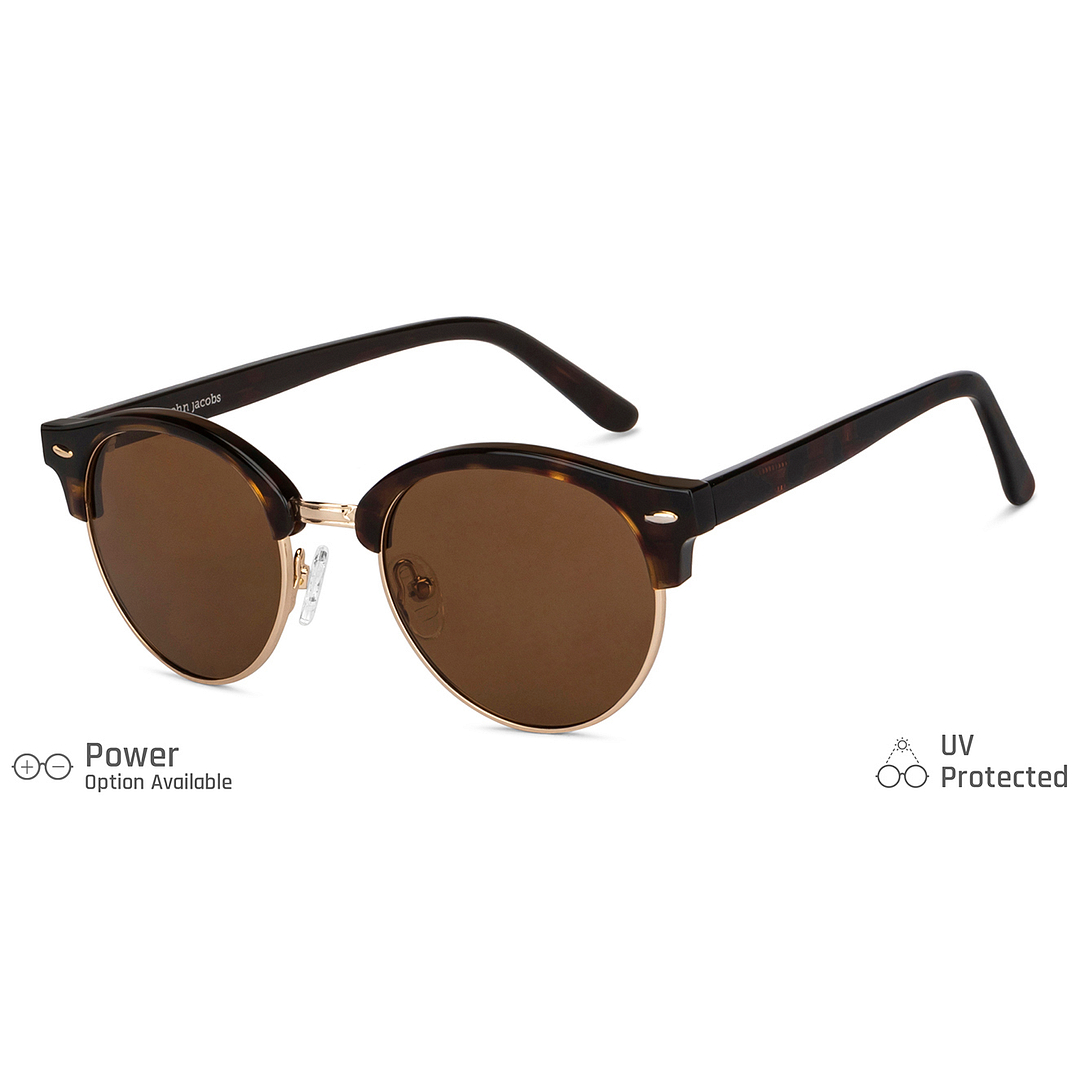 John Jacobs Online Tortoise Full Rim Clubmaster left side