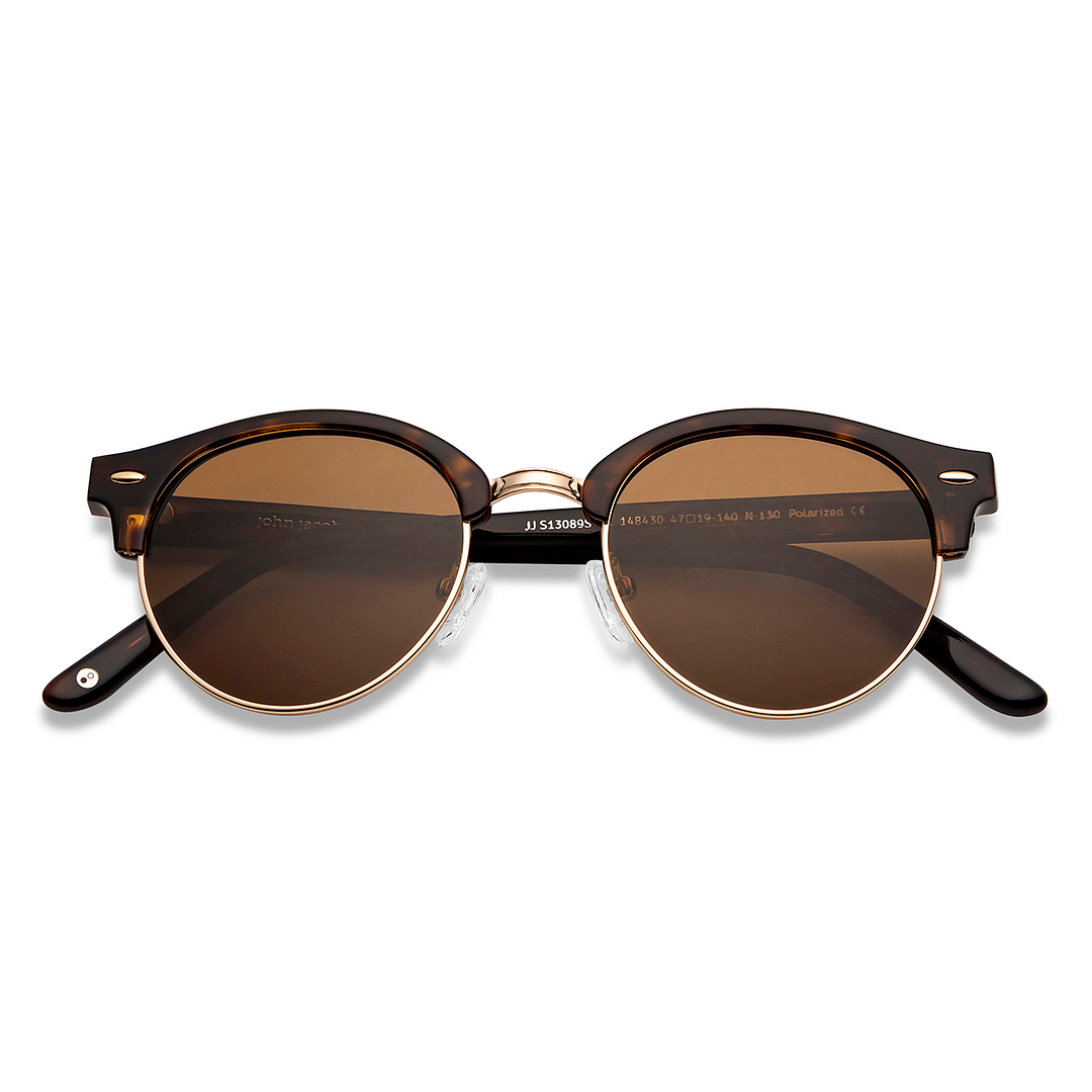 John Jacobs Online Tortoise Full Rim Clubmaster left side