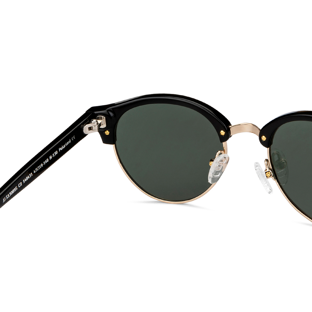 John Jacobs Online Black Full Rim Clubmaster right side