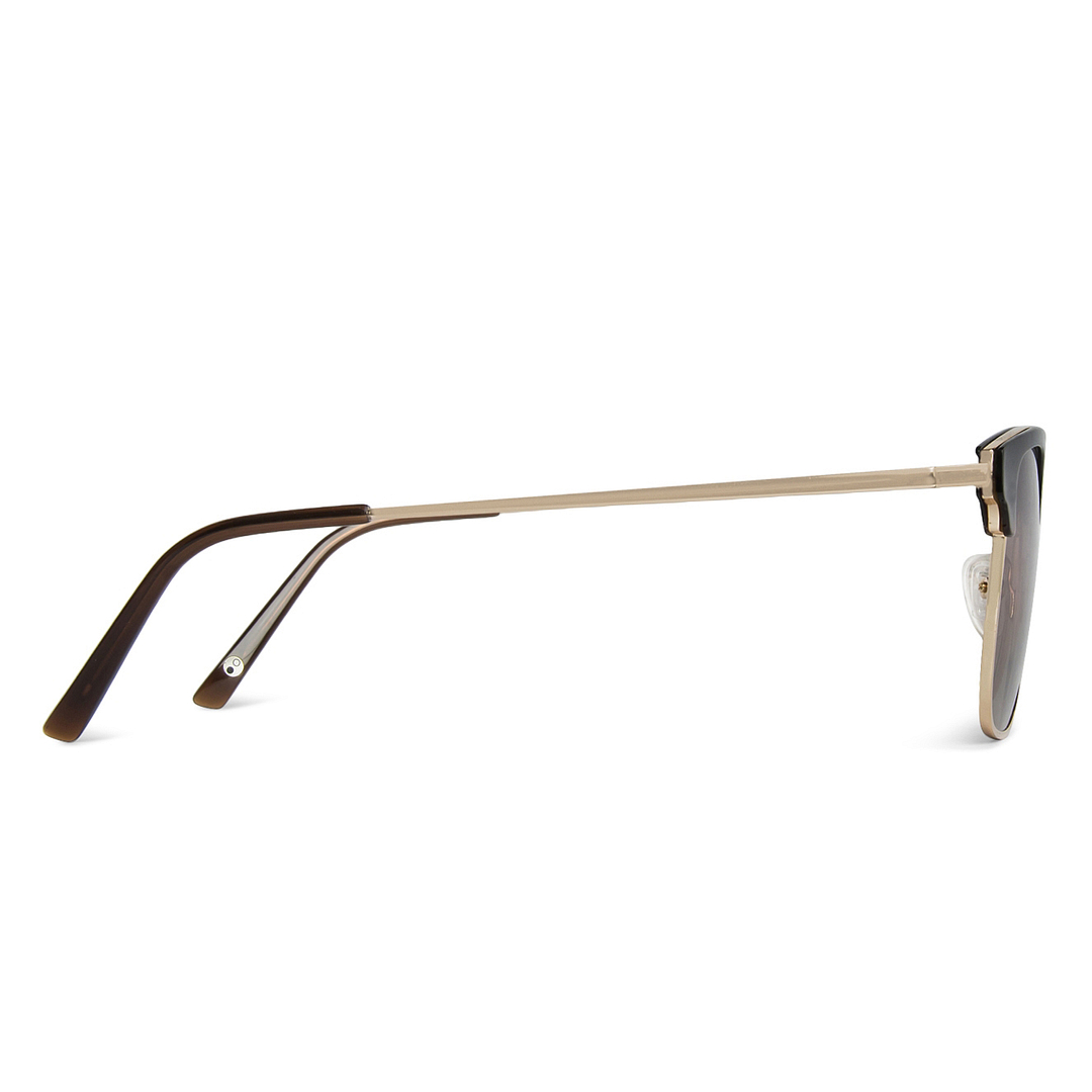 John Jacobs Gold Full Rim Clubmaster right side