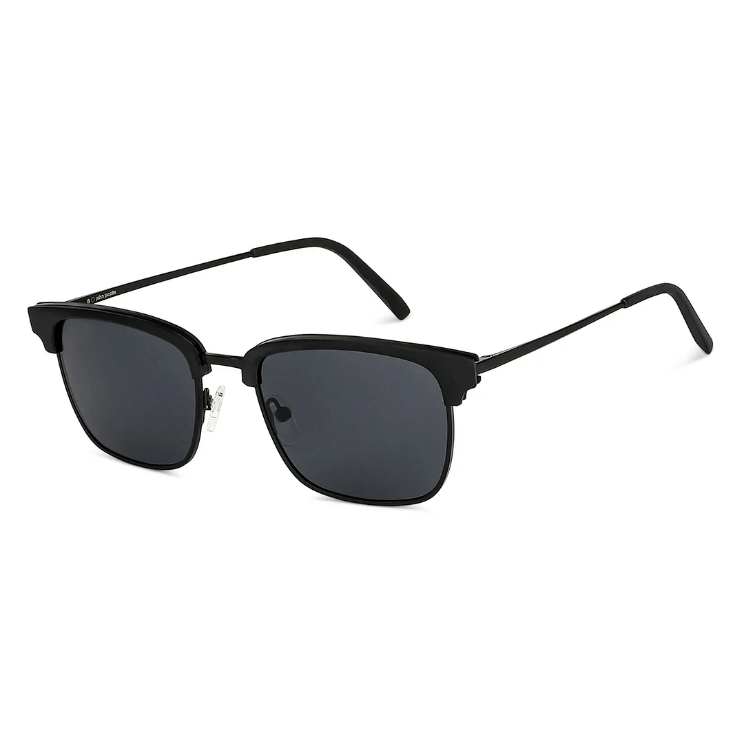 John Jacobs Black Full Rim Clubmaster right side