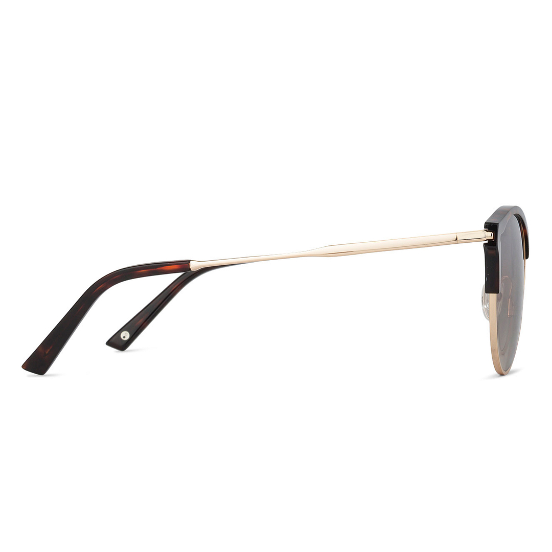 John Jacobs Golden Brown Full Rim Cat Eye left side