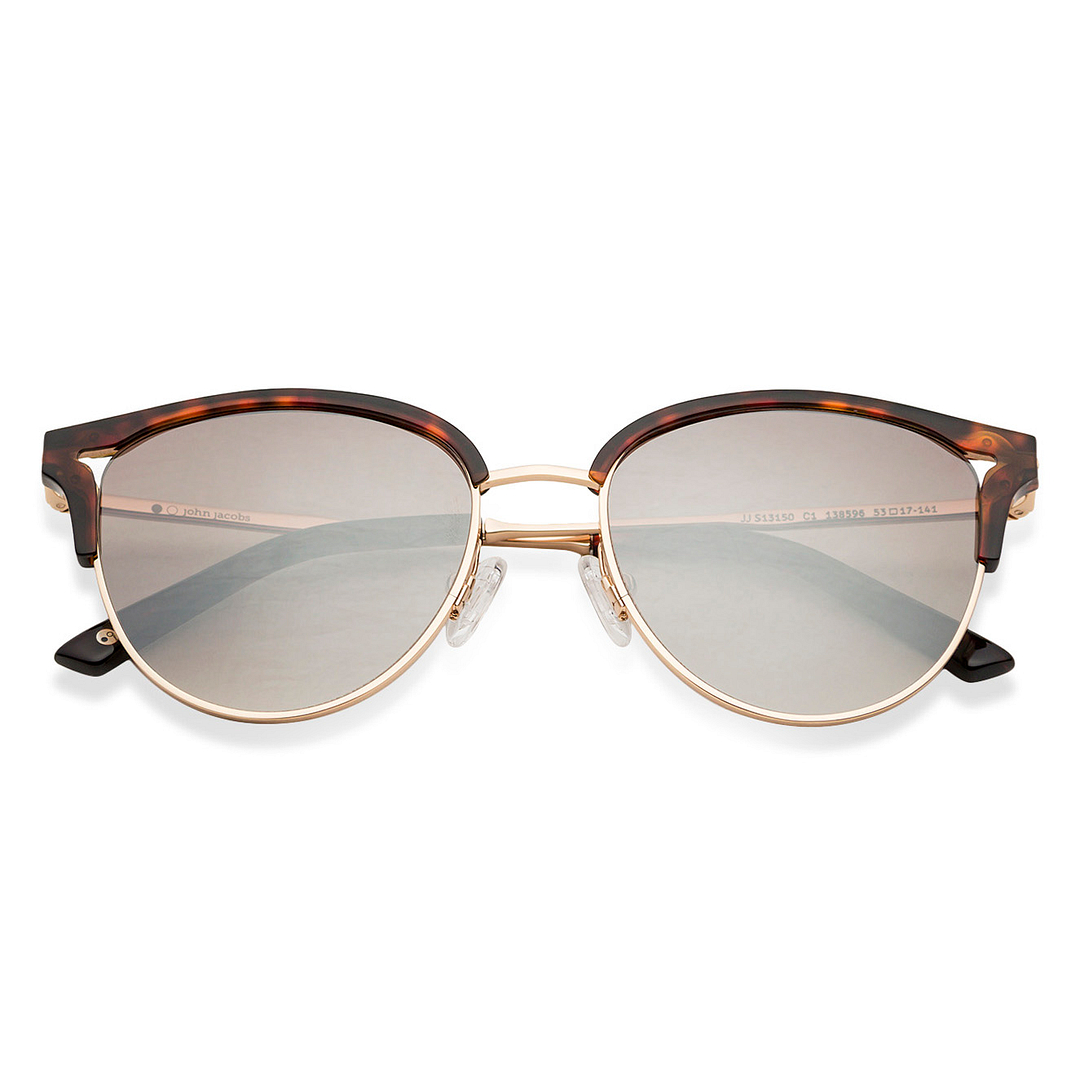 John Jacobs Golden Brown Full Rim Cat Eye left side
