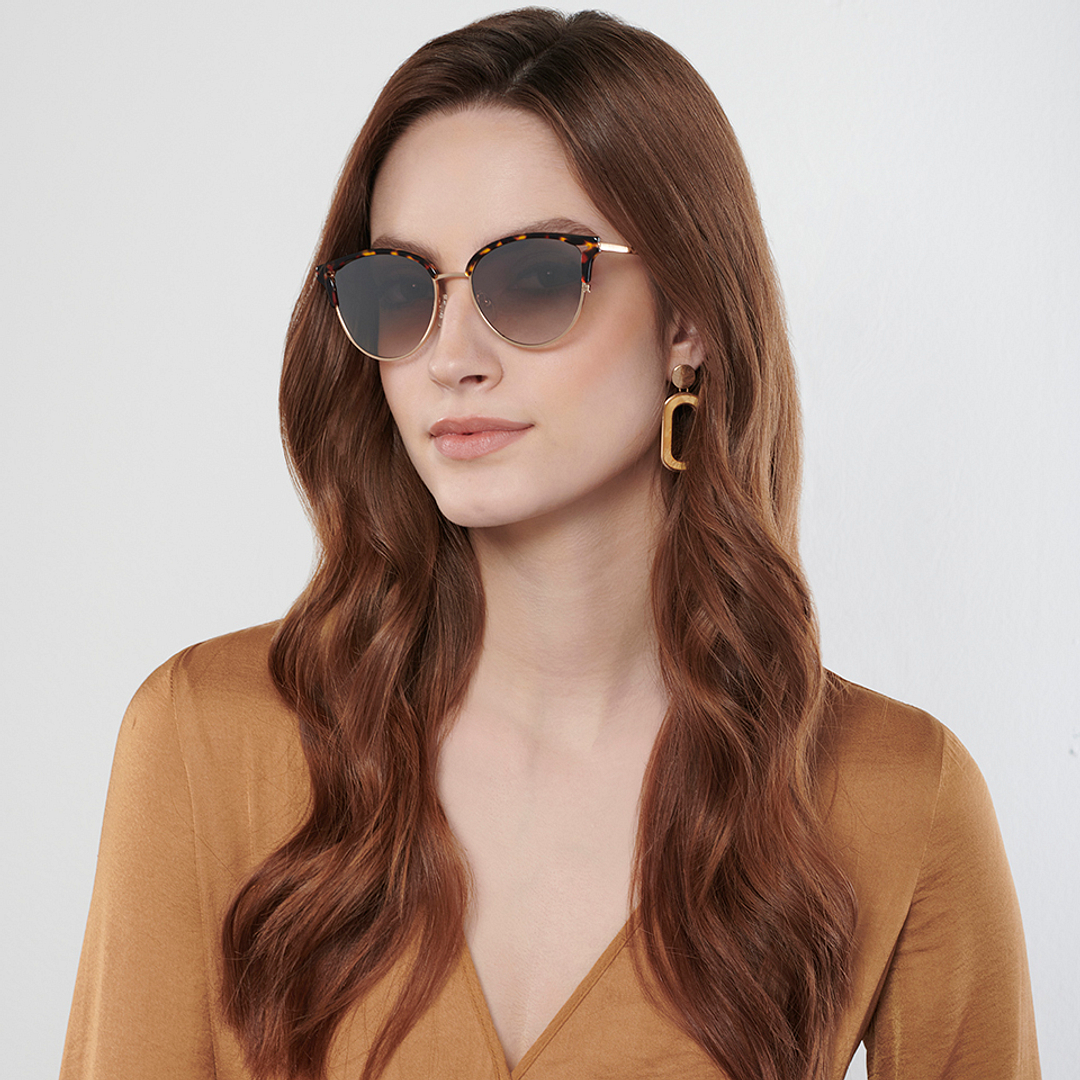 John Jacobs Golden Brown Full Rim Cat Eye right side