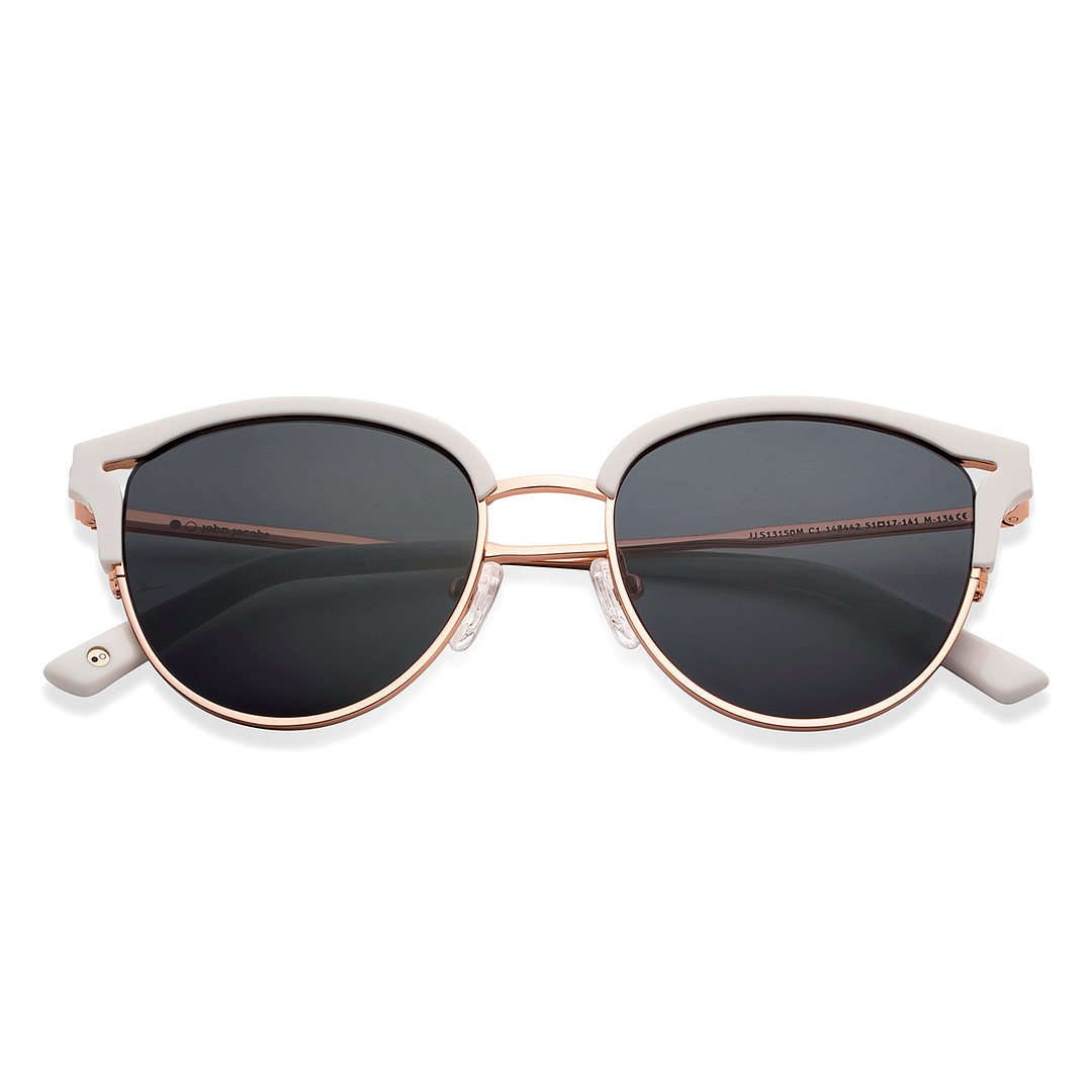 John Jacobs Online Light Gold Full Rim Cat Eye left side