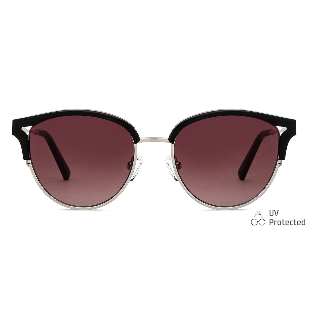 John Jacobs Online Dark Gunmetal Full Rim Cat Eye left side